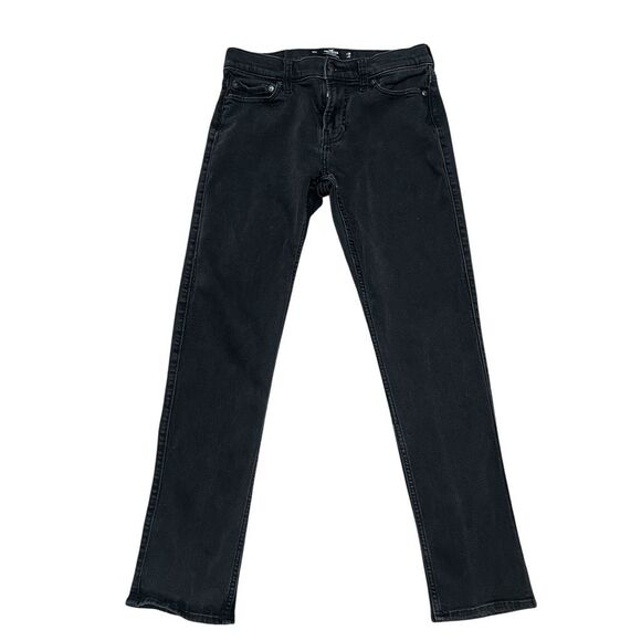 HOLLISTER Men’s Black Slim Straight Jeans Size W30 L32 - Picture 1 of 8